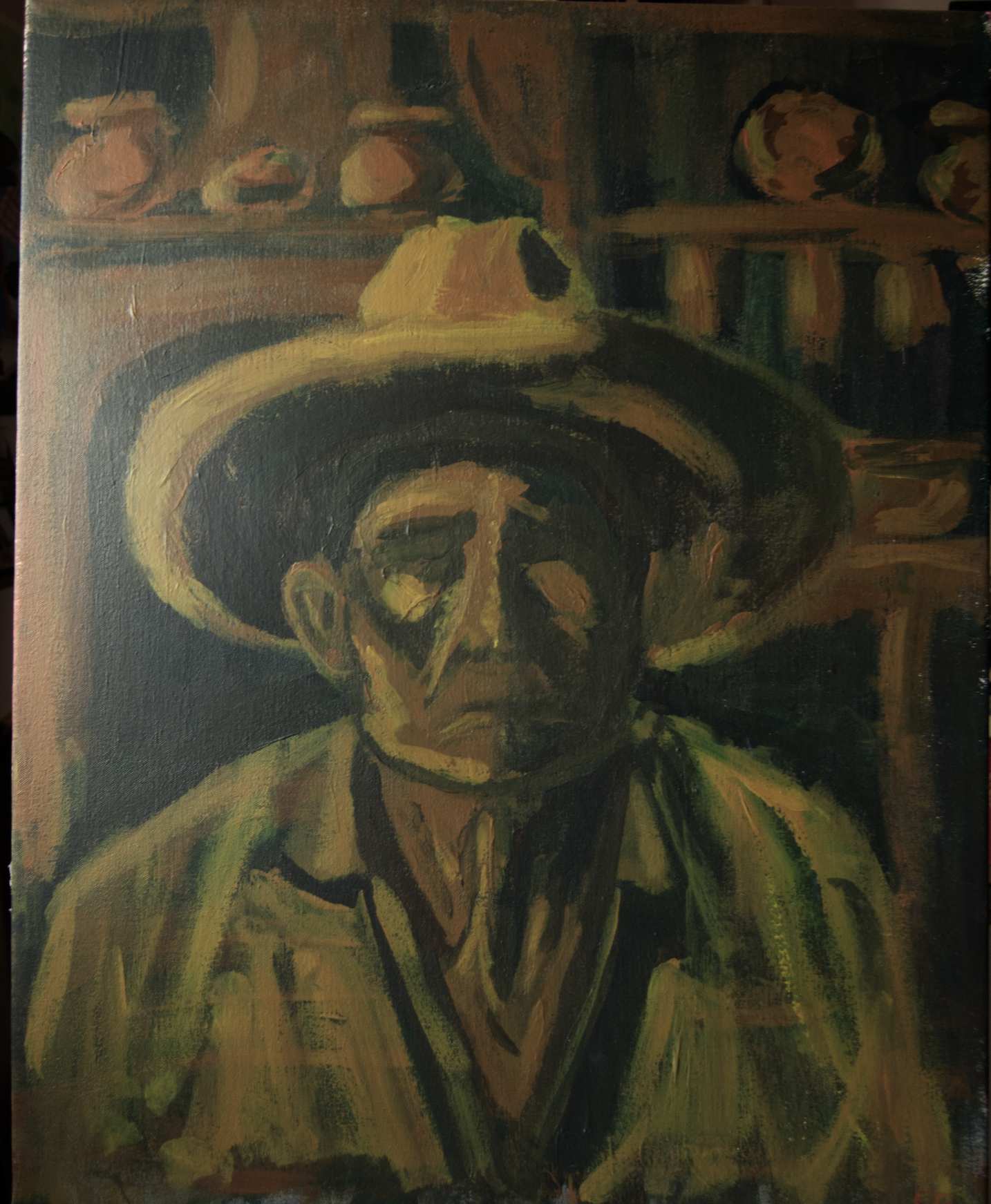 Viejo en la Cocina